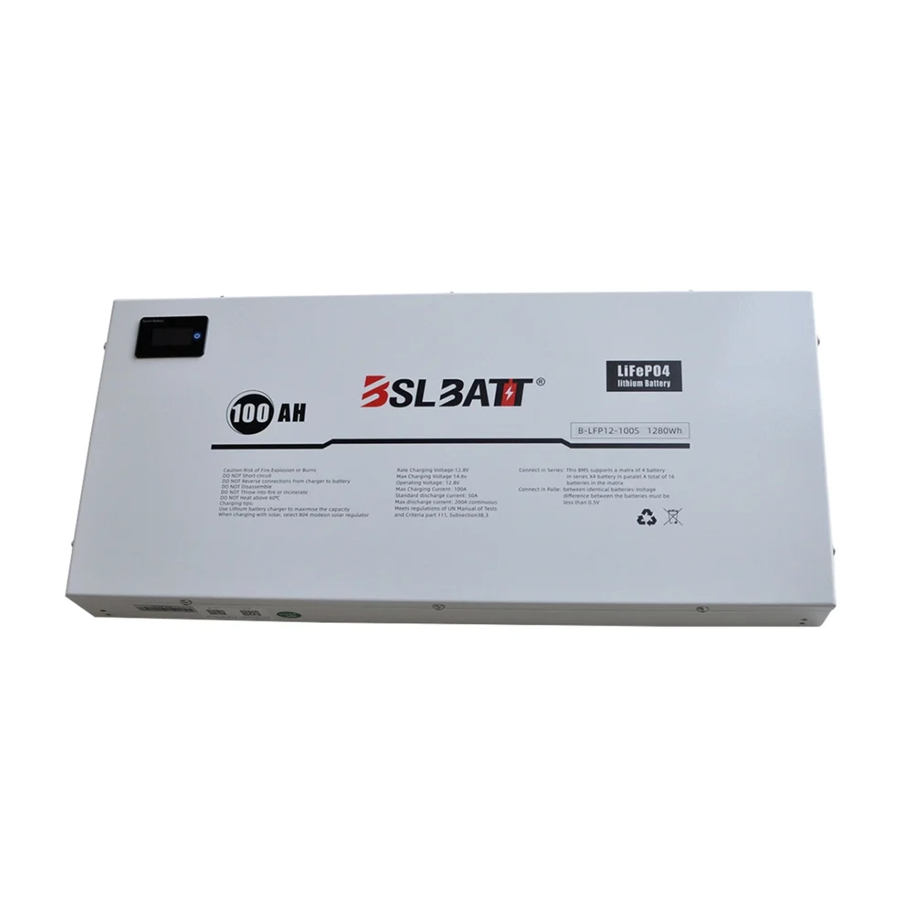 BSL Batt 12V 100Ah LiFePO4 Flat-pack