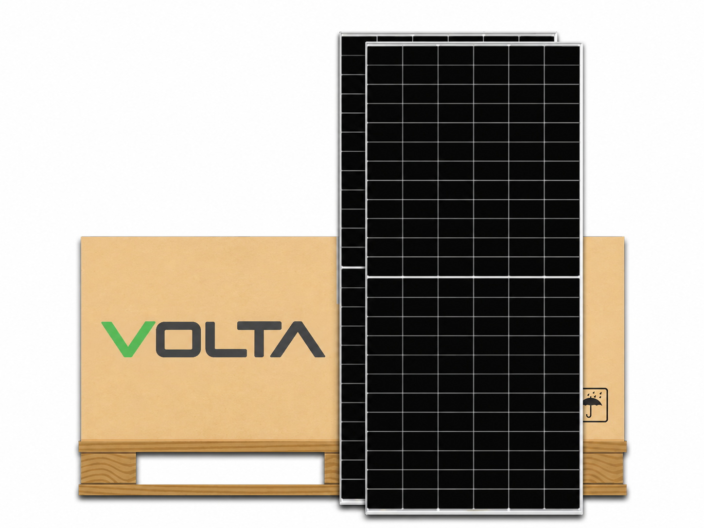 620w Volta Mono Bifacial Solar Panel Pallet